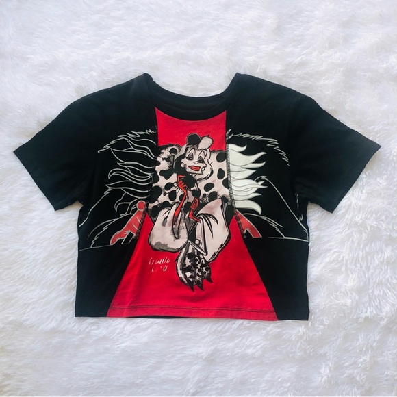 Disney Villains Cruella Deville Crop Top Size M - Picture 3 of 14